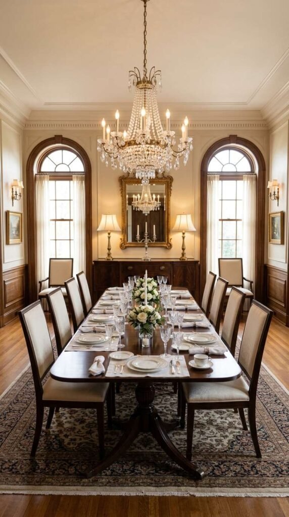 Symmetrical Furniture Arrangement