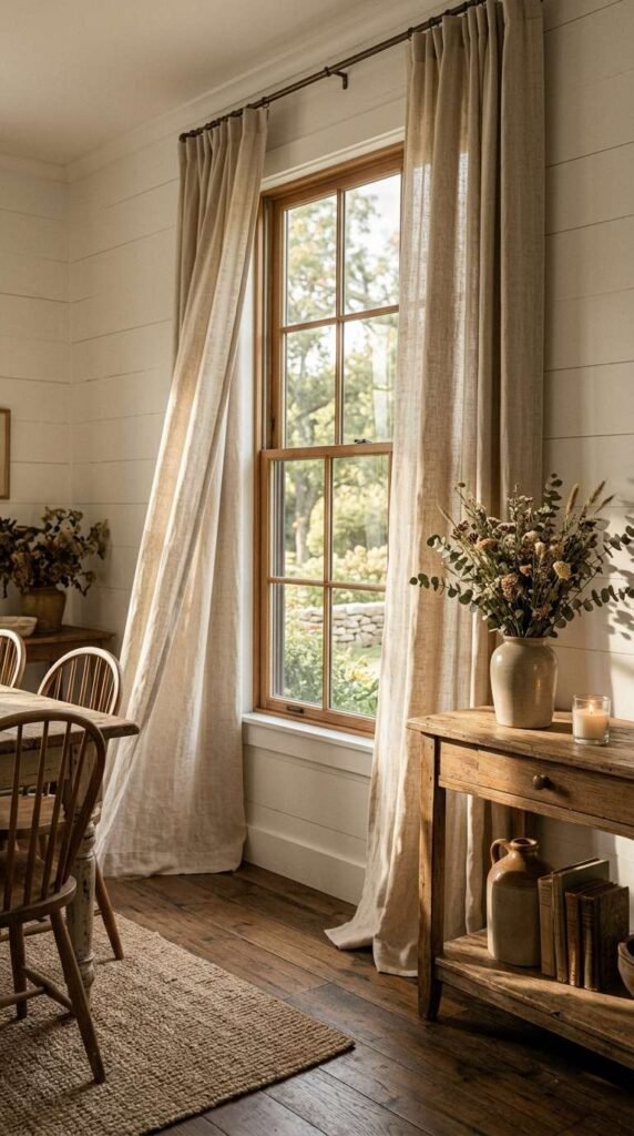 Neutral Linen Curtains