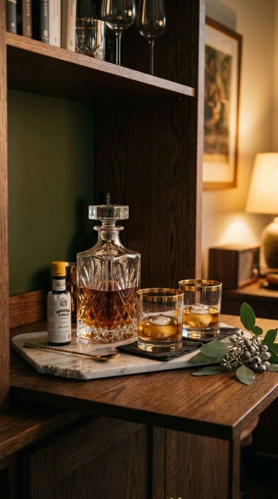 Cabinet as a Bar Cart Alternative