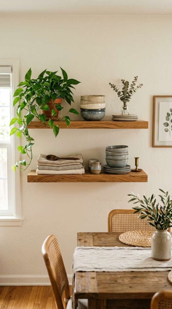 Open Shelving Display