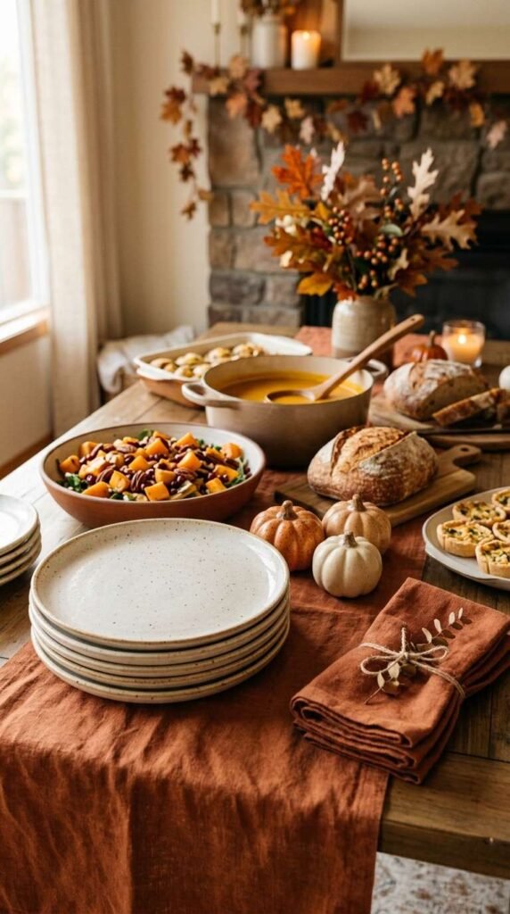 Seasonal Buffet Decor Rotation