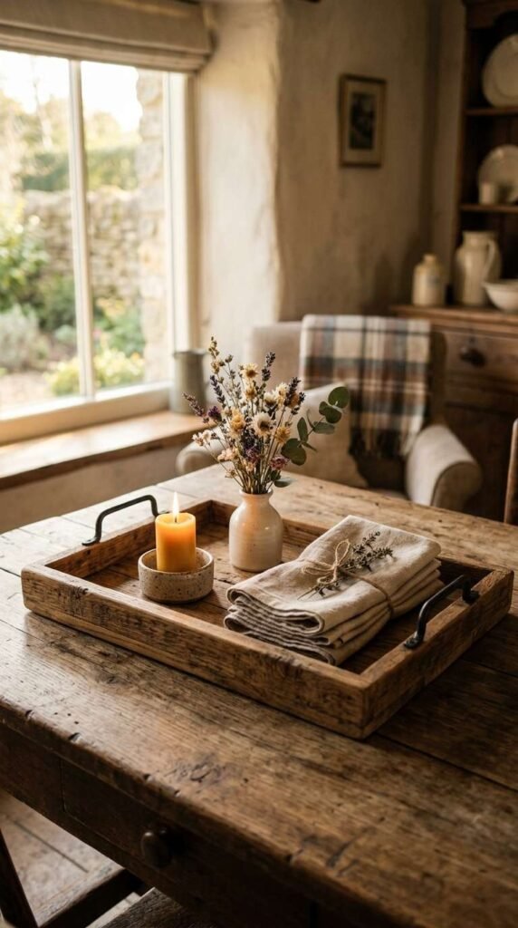 Wood Tray Vignette