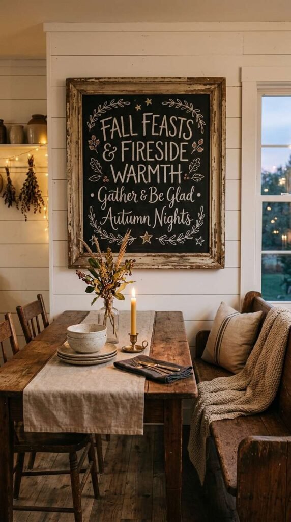 Chalkboard Menu Sign