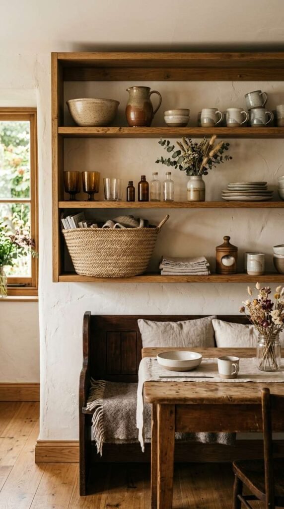 Open Wood Shelving