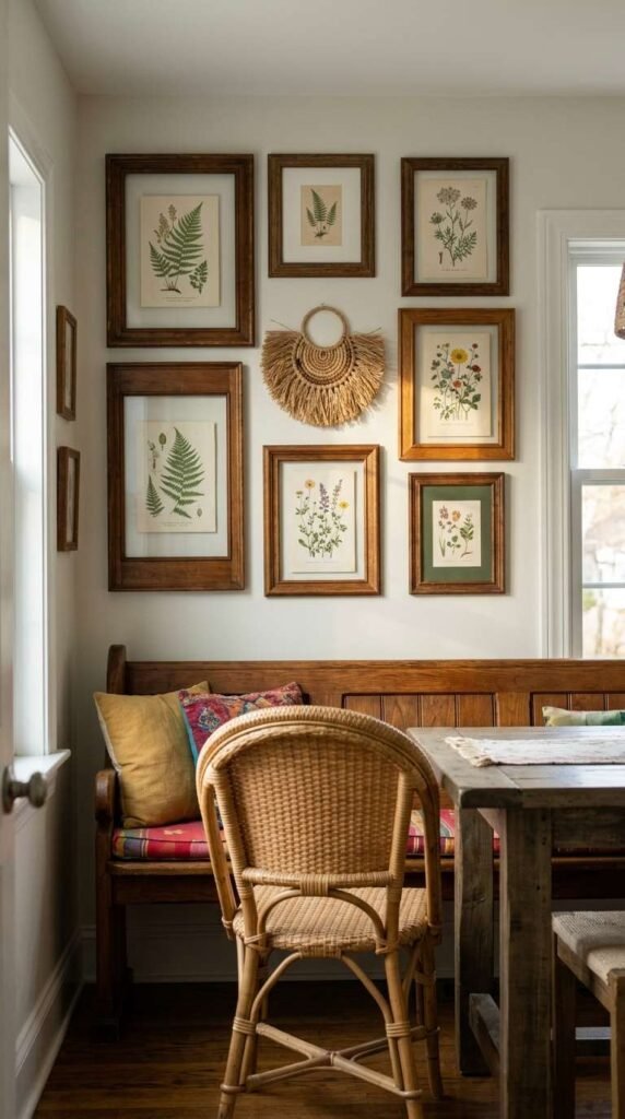 Eclectic Gallery Wall of Art