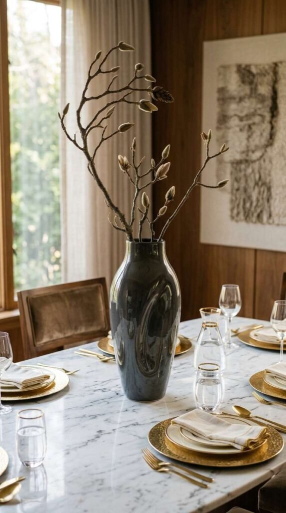 Sculptural Centerpiece Vase