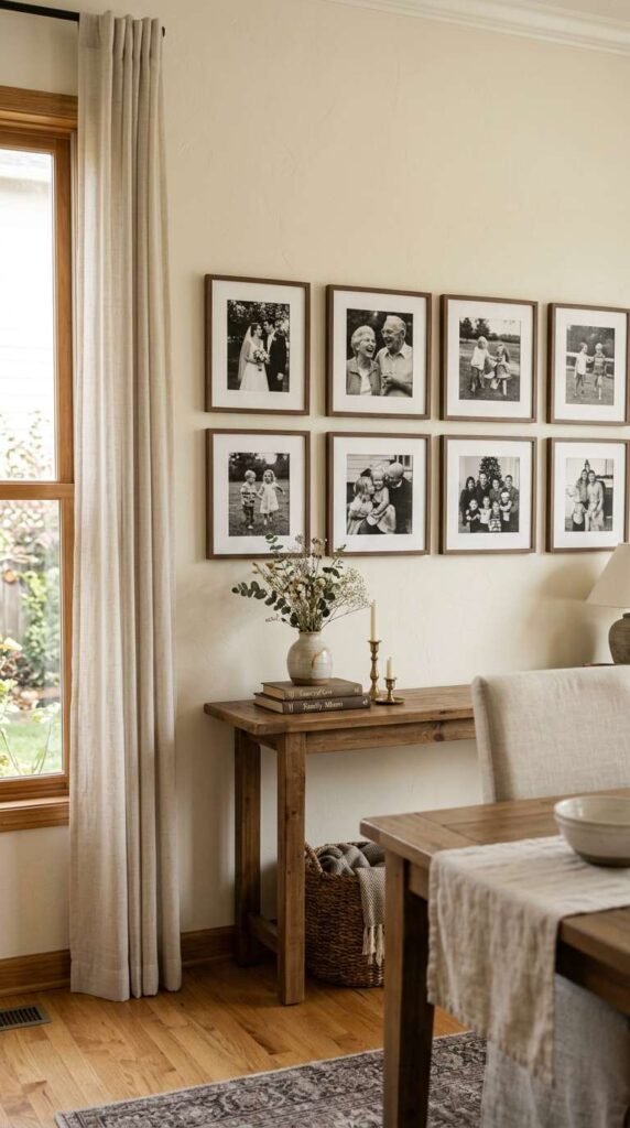 Black and White Photo Wall