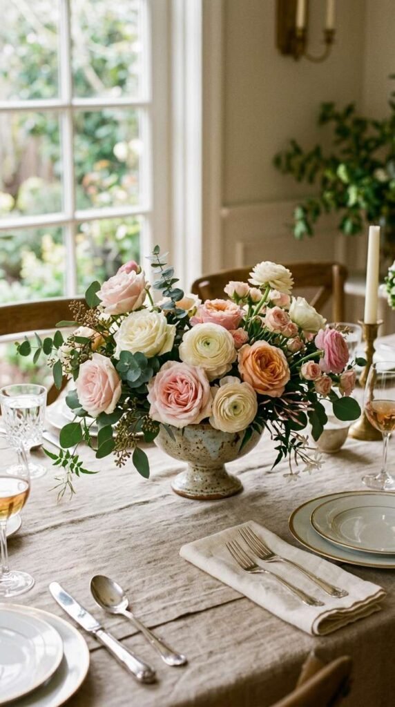 A Lush Fresh Floral Centerpiece