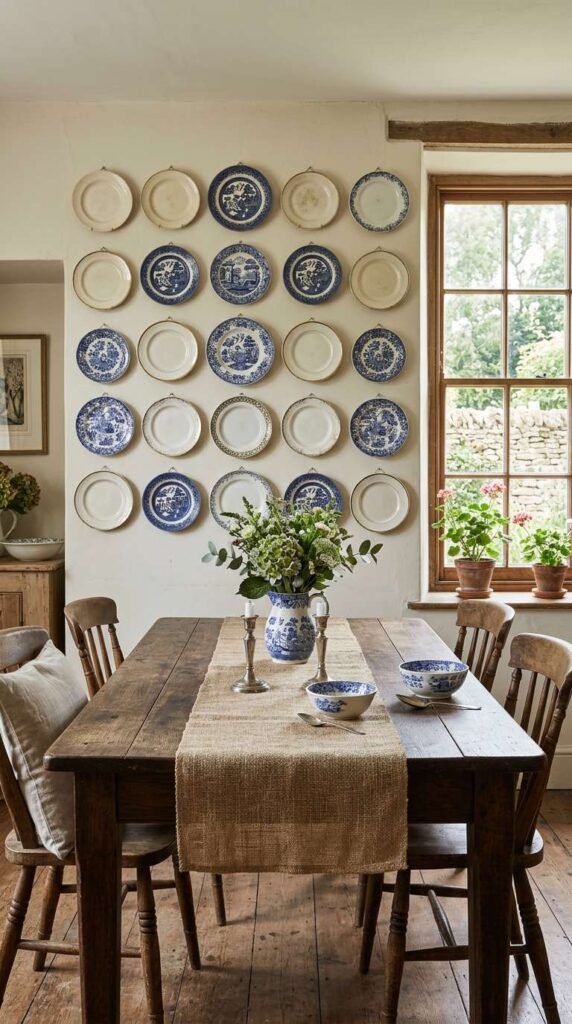 Antique Plate Wall Display