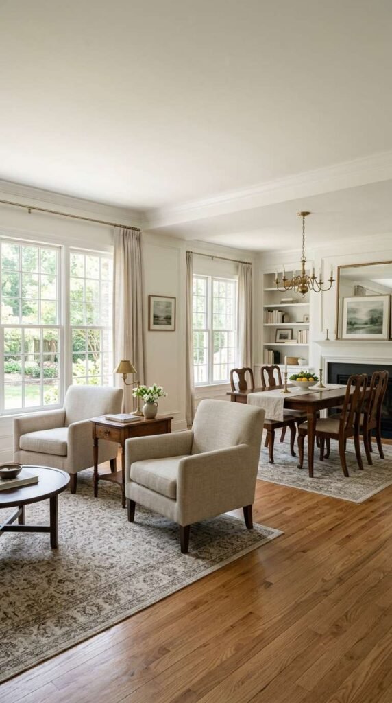 Symmetrical Furniture Layout for Balance