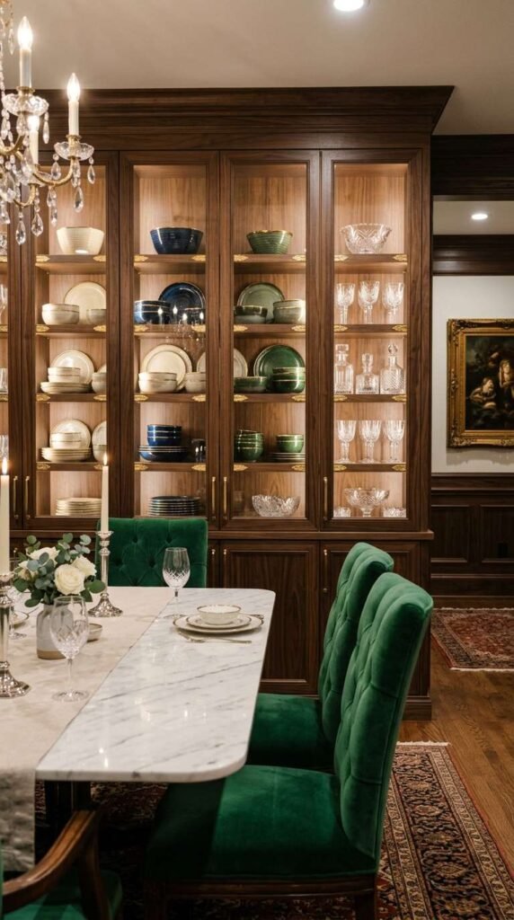 Built-In China Cabinet Display