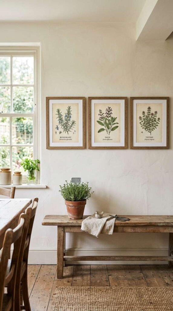 Framed Herb Botanical Prints