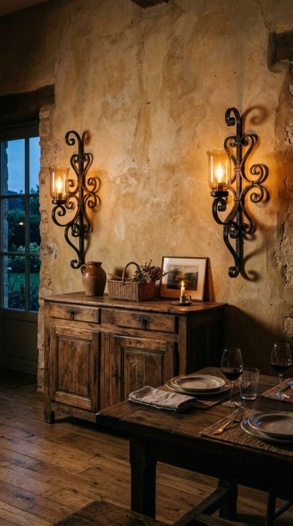 Wrought Iron Wall Sconces