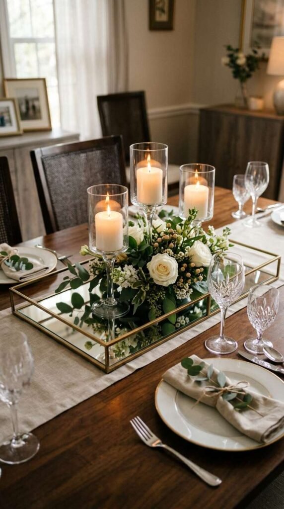 Mirror Base Centerpiece