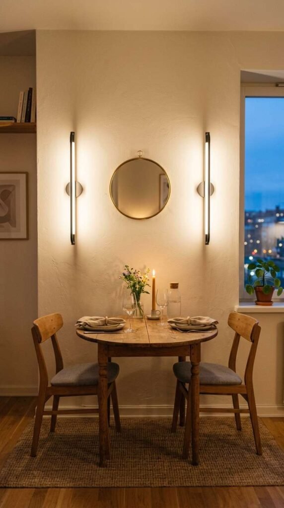 Wall-Mounted Sconces Instead of Floor Lamps
