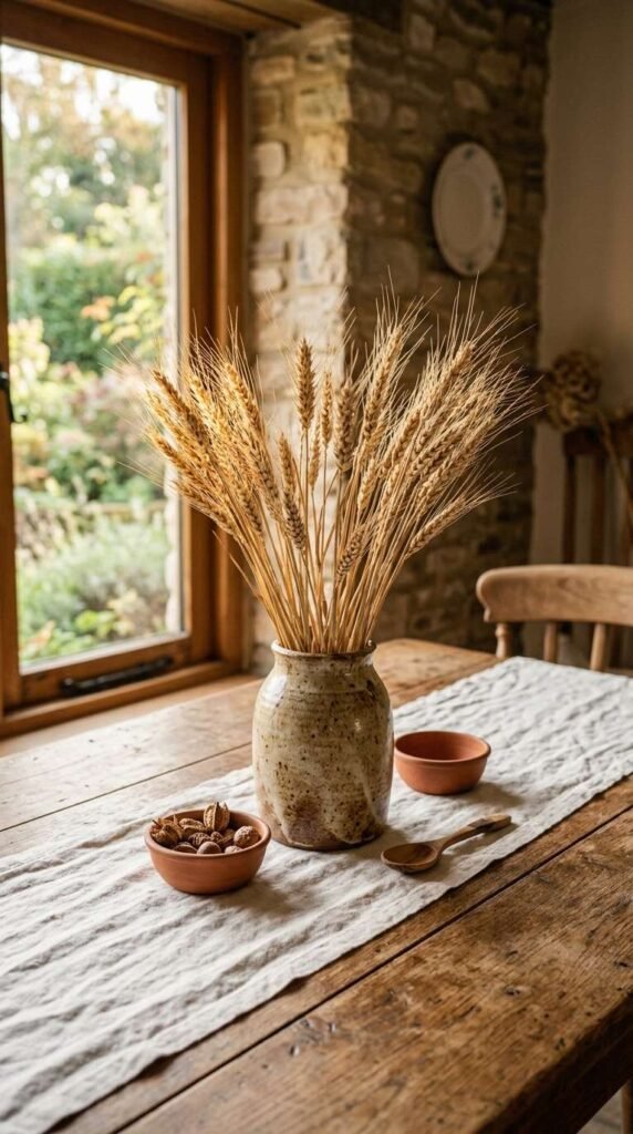 Dried Wheat Centerpiece