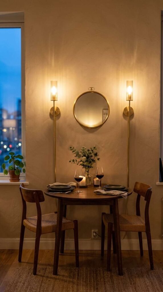 Wall-Mounted Sconces Instead of Floor Lamps