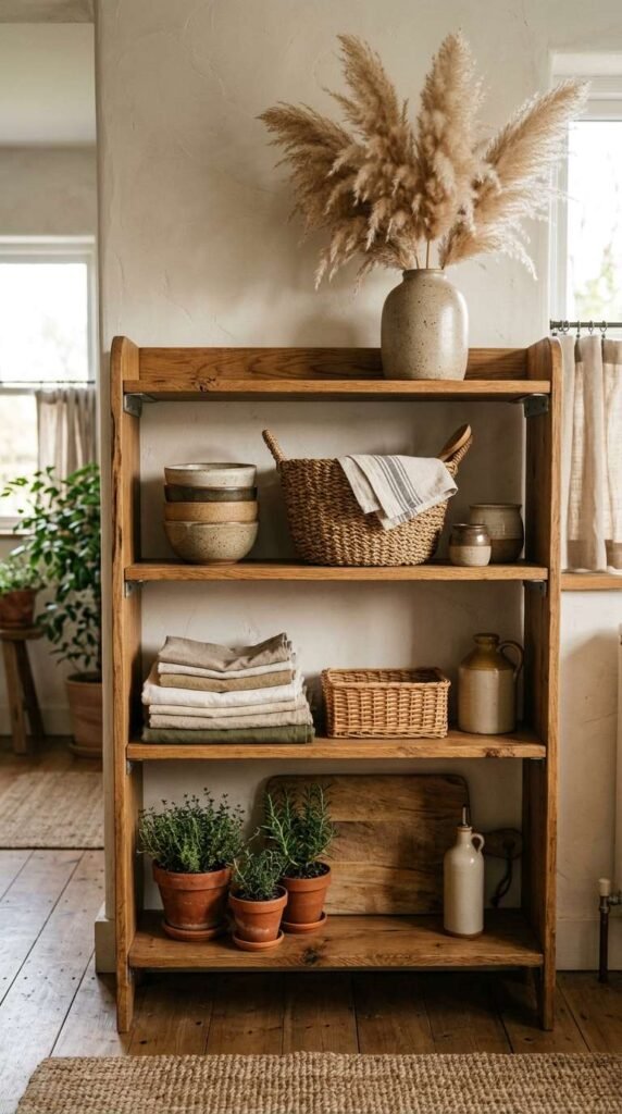 Open Shelving Hutch Styling