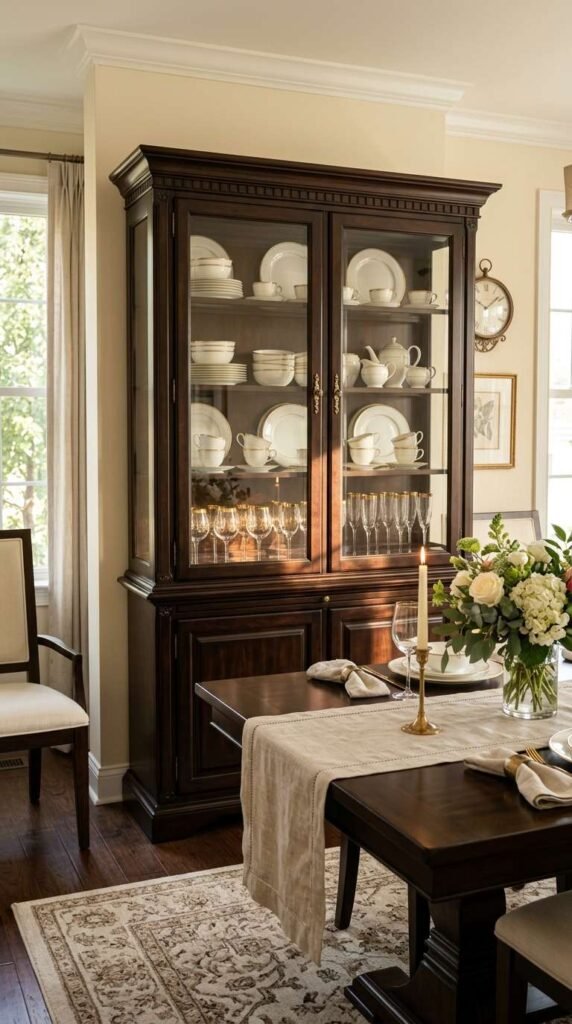 Glass-Front Cabinet Styling