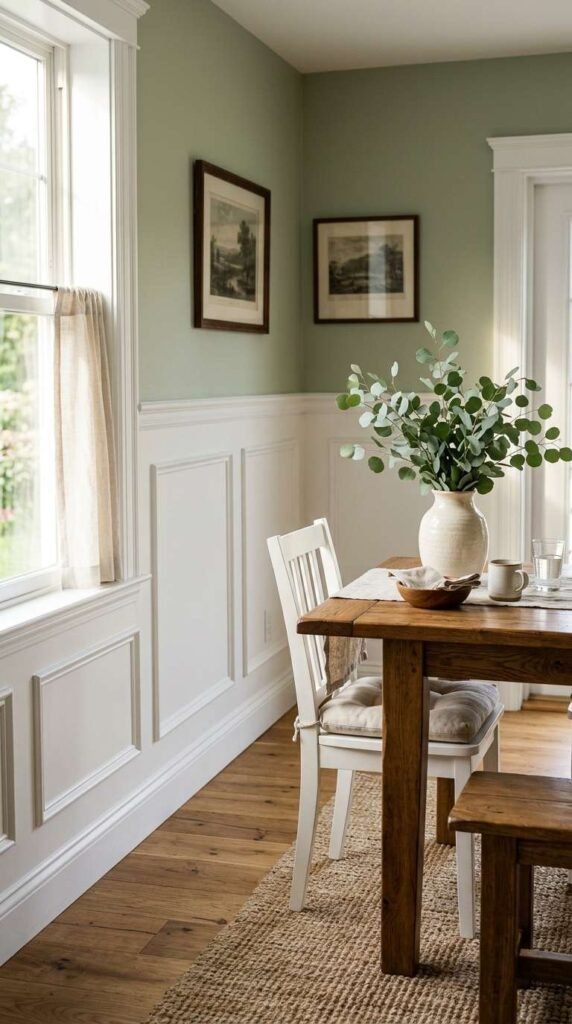 Classic Wainscoting Wall Treatment