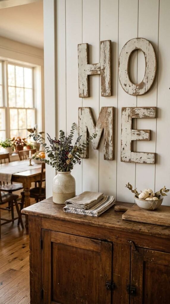Wooden Letter Wall Decor
