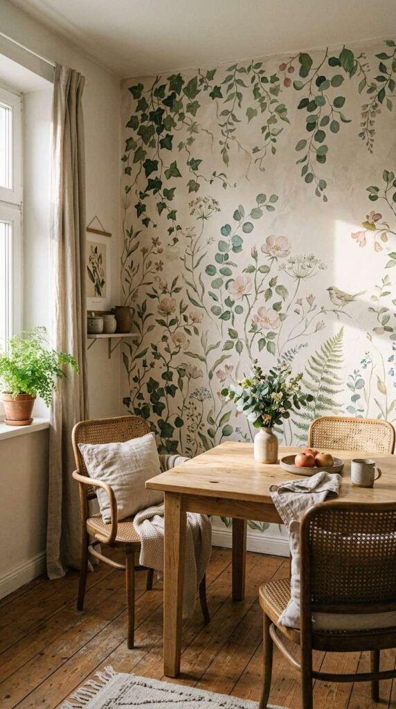 Hand-Painted Mural Accent