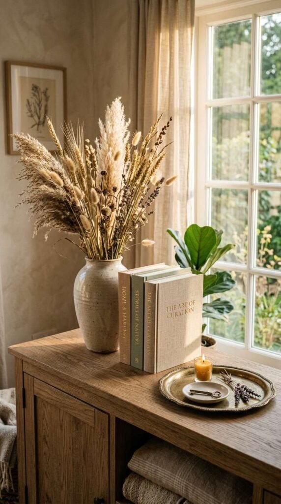 Cabinet Top Vignette Styling