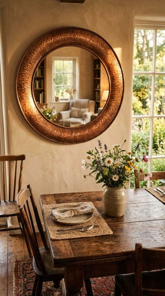 Copper Framed Mirror