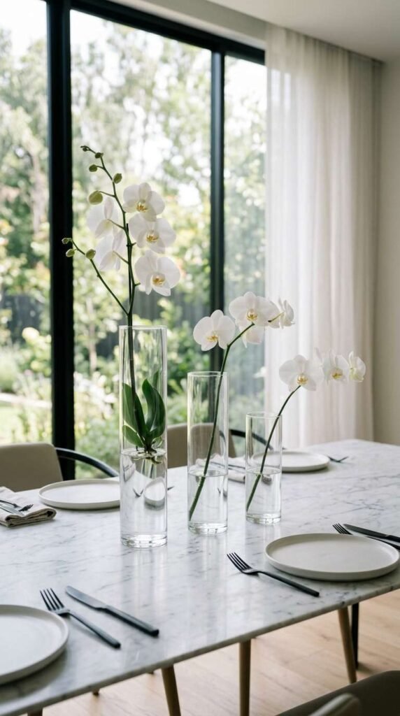 Modern Glass Vase Trio