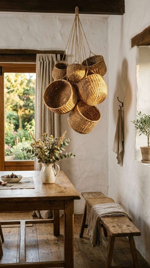 Woven Wall Basket Display