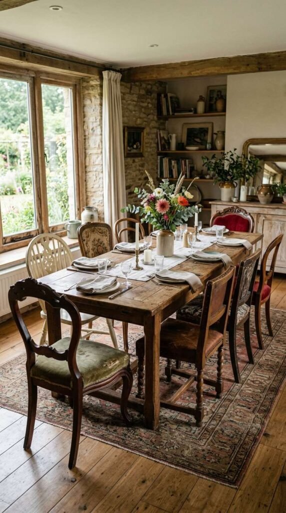 Mismatched Vintage Chairs