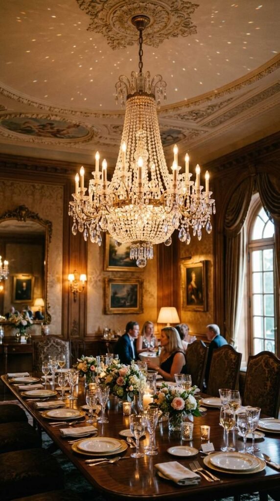 Crystal Chandelier Centerpiece