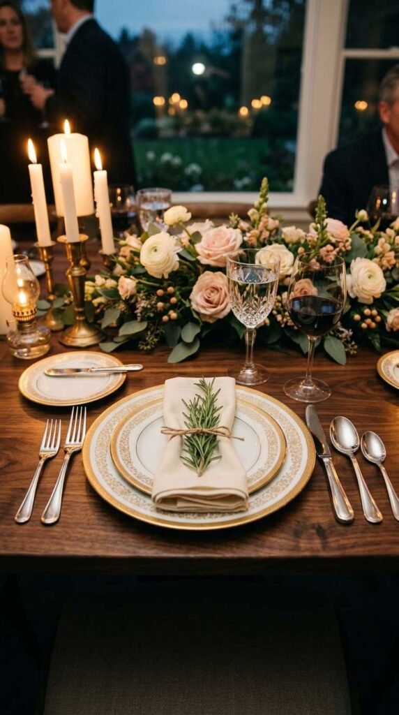 Formal Table Setting with Fine China