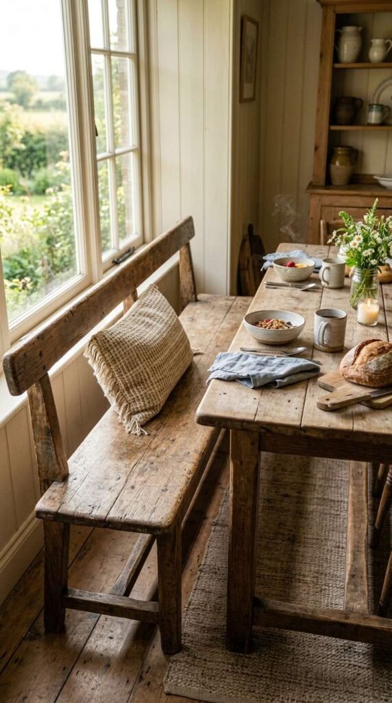 Vintage Farmhouse Bench