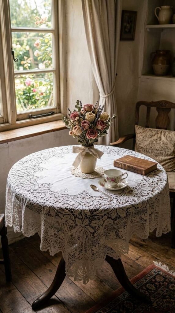 Lace Tablecloth Styling