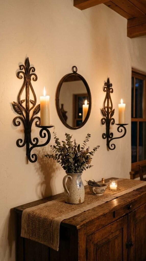 Wrought Iron Wall Sconces