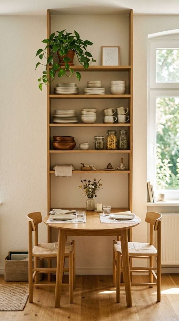 Vertical Wall Shelving for Storage