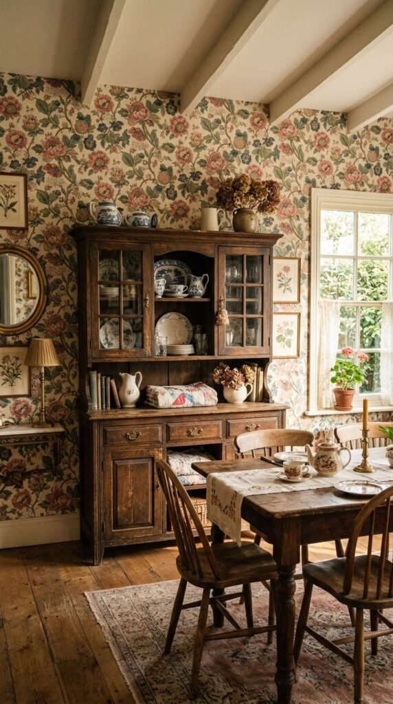 Floral Vintage Wallpaper