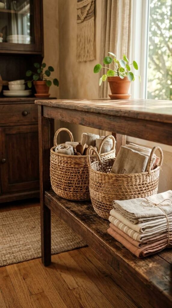 Woven Basket Storage