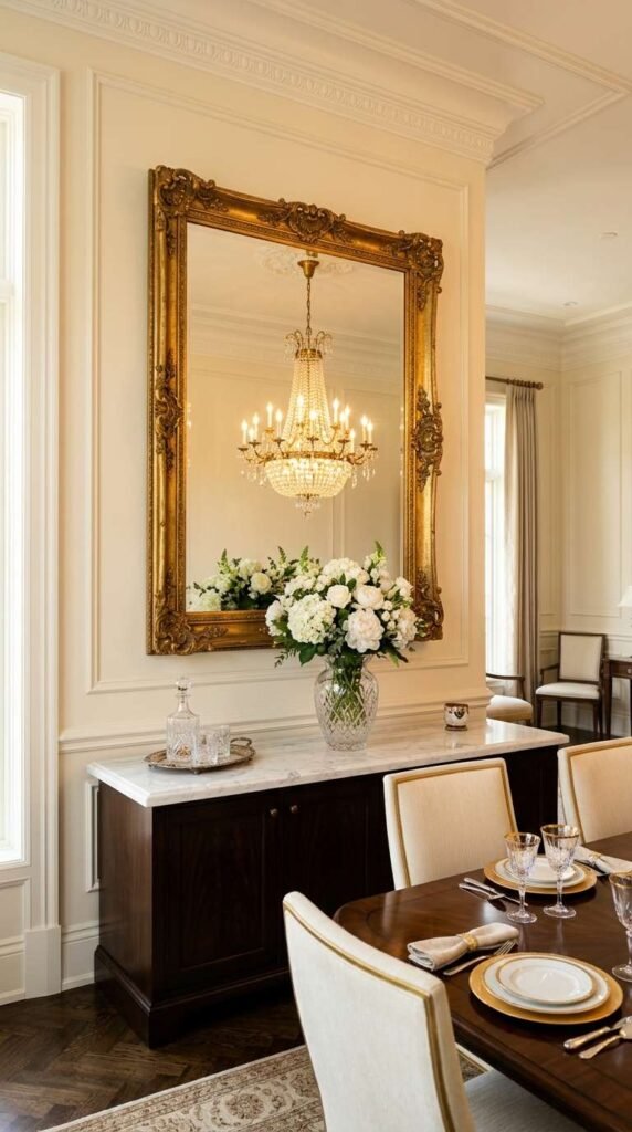 Statement Mirror Wall Feature