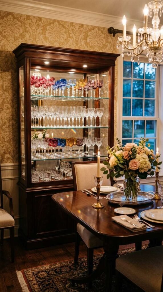 Glassware and Stemware Display