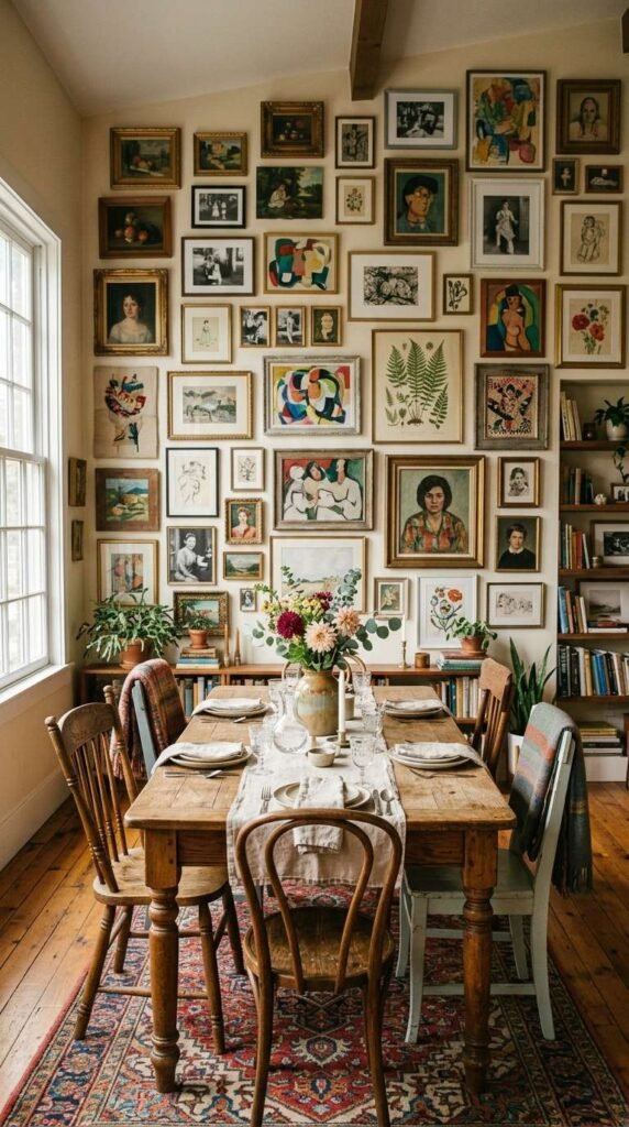  Art-Filled Dining Room Inspiration