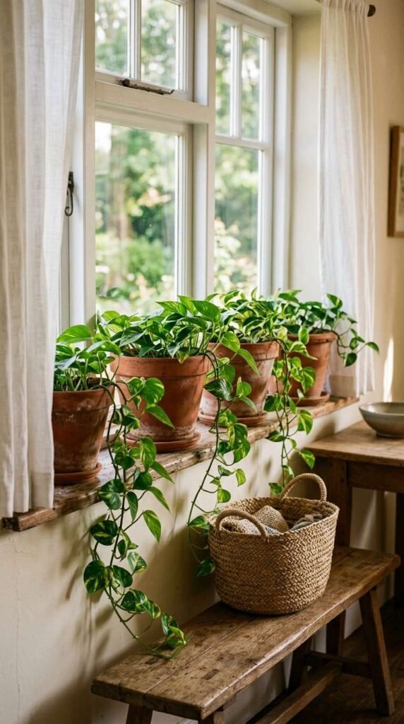 Terracotta Pots with Trailing Greenery