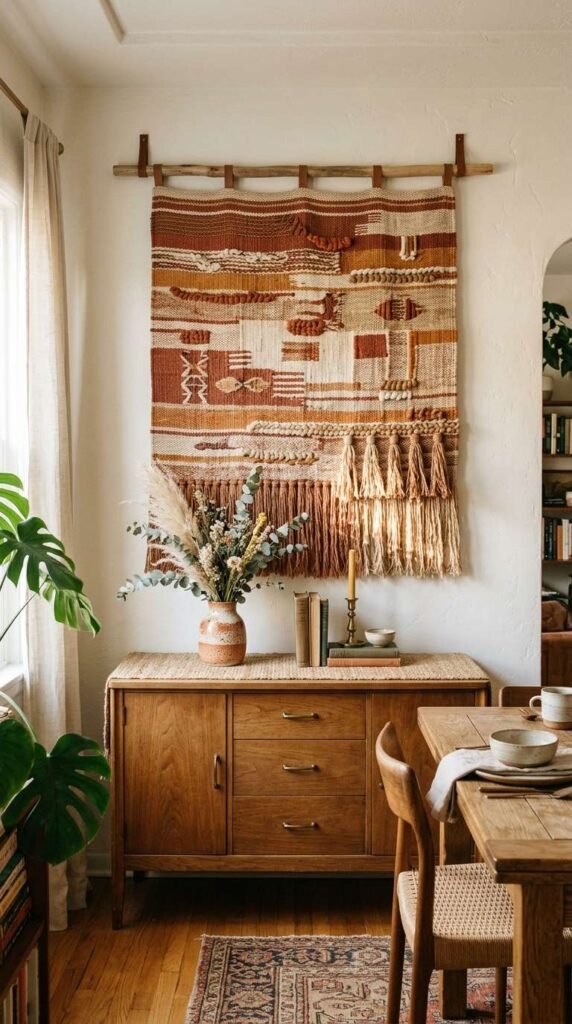 Textured Fabric Wall Hanging