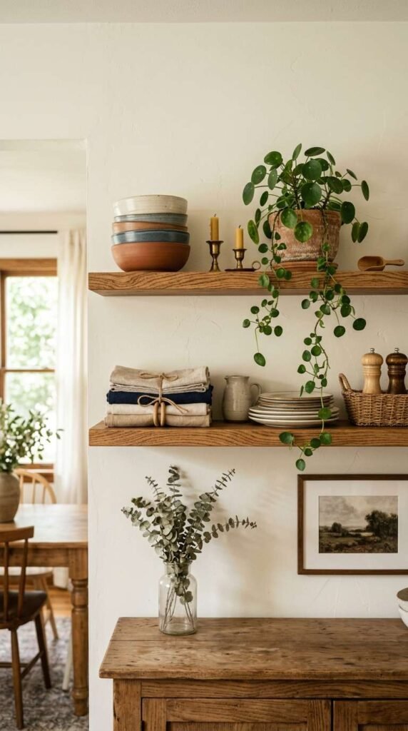 Open Shelving Display