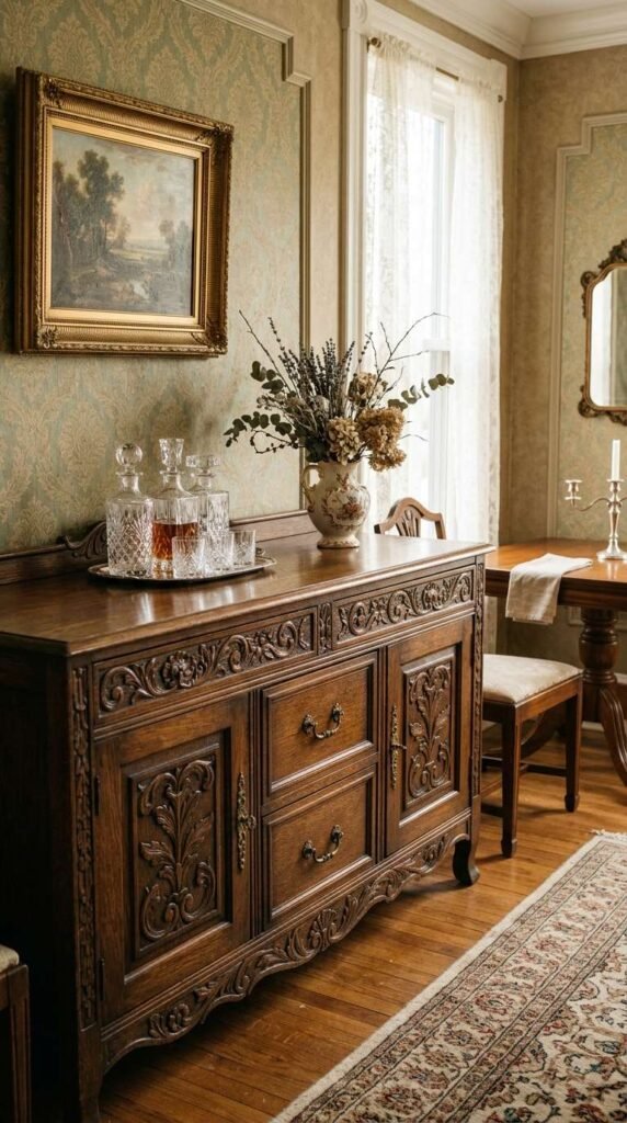 Antique Sideboard Styling
