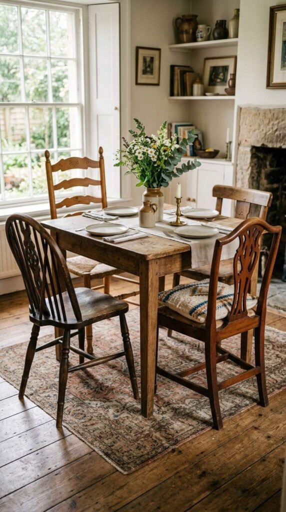 Mismatched Vintage Dining Chairs