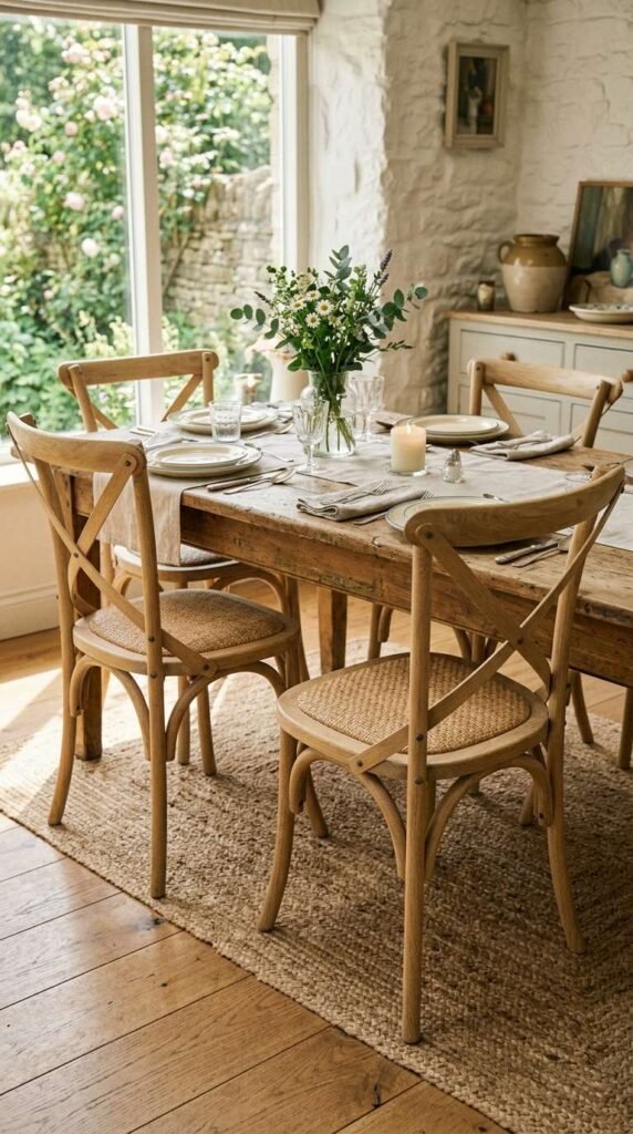 Cross-Back Dining Chairs