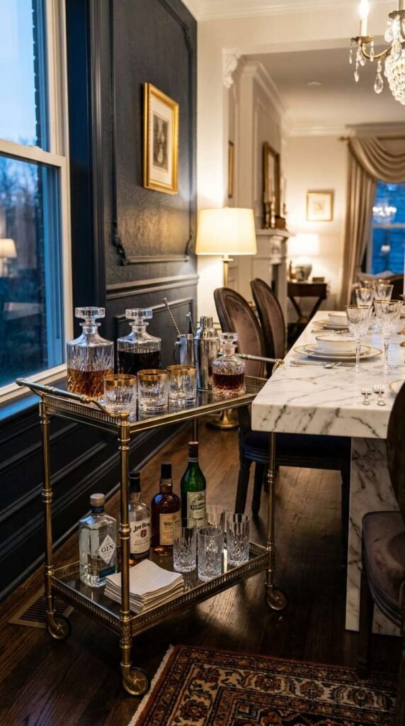 Curated Bar Cart Nook