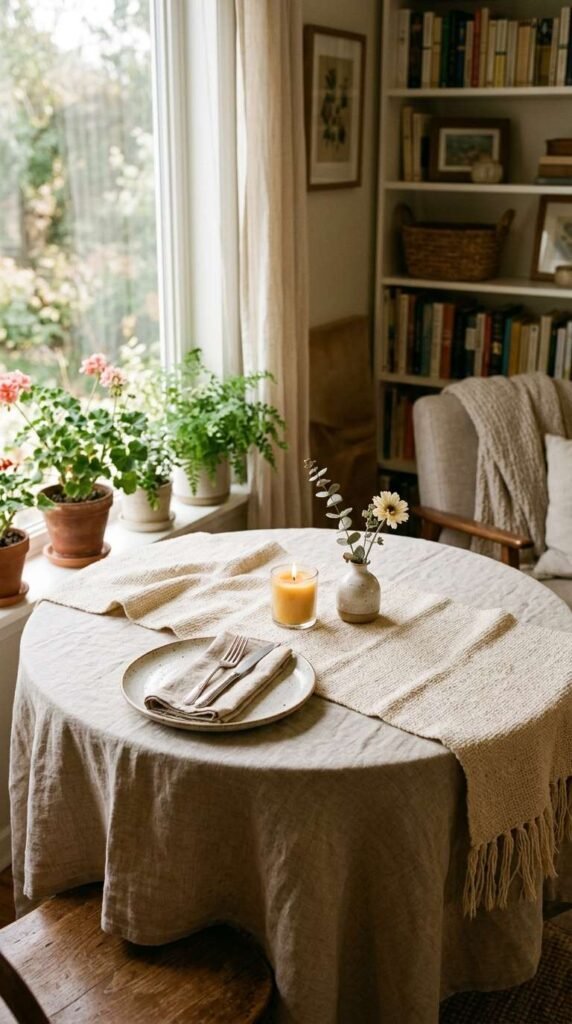 Layered Textiles for a Cozy Small Space